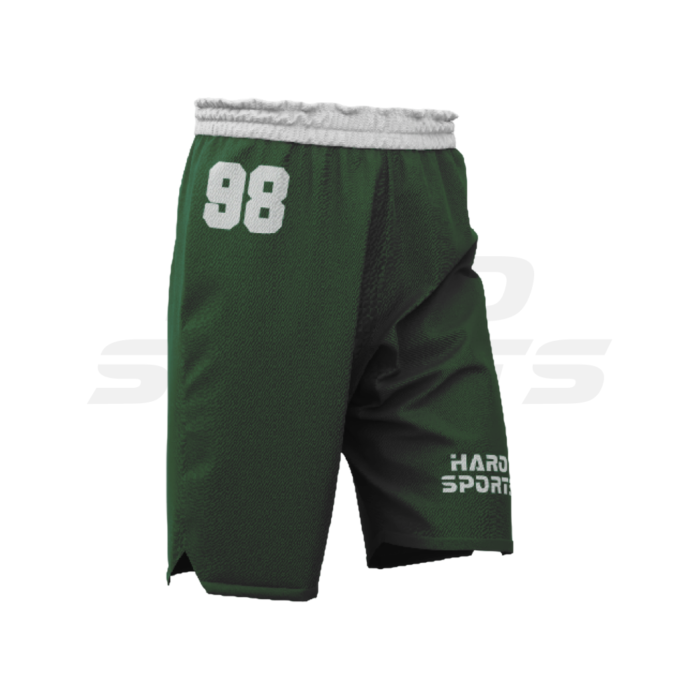 Dark Green Mesh Basketball Shorts