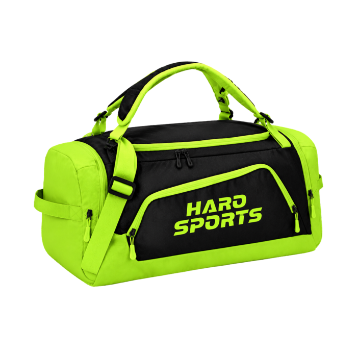 Black and Green Duffle Bag